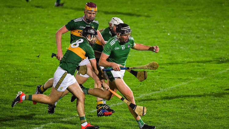 Limerick's Gearoid Hegarty on the attack during the Co-op Superstores Munster Hurling League clash against Kerry at Austin Stack Park.
