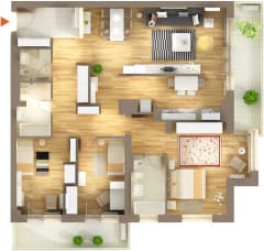 Apartament 4 camere de închiriat, mobilat și utilat complet, zona Băneasa - foto 10