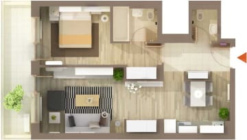 Apartament modern 2 camere, Băneasa – Iancu Nicolae - foto 7