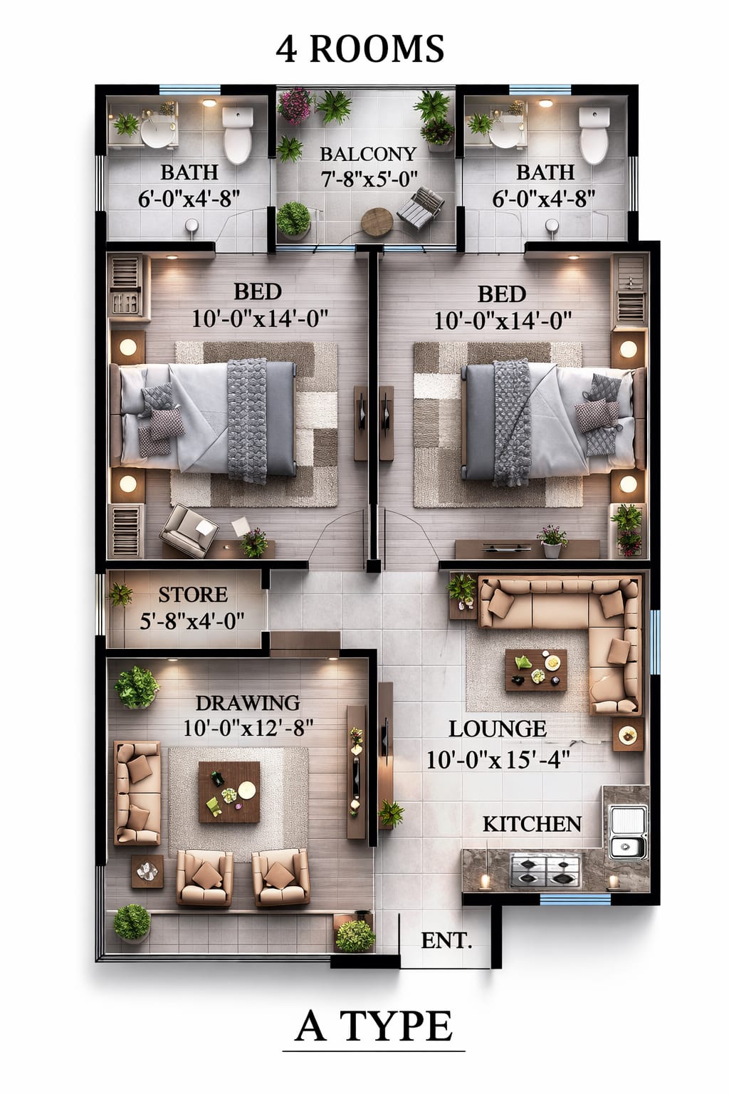 A Type Floor Plan