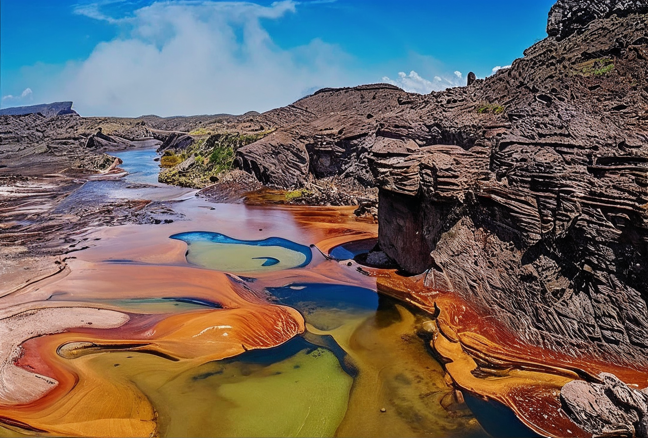 Piscinas de colores Roraima