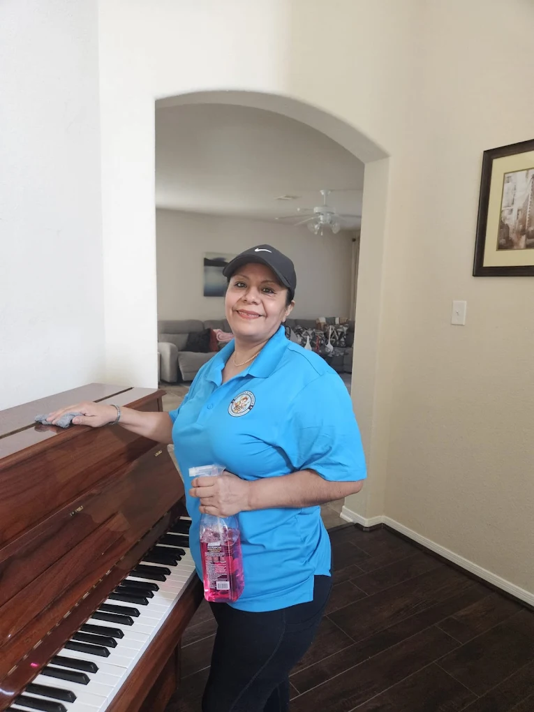 Angie's 5 Star Touch team cleaning a home in Katy TX