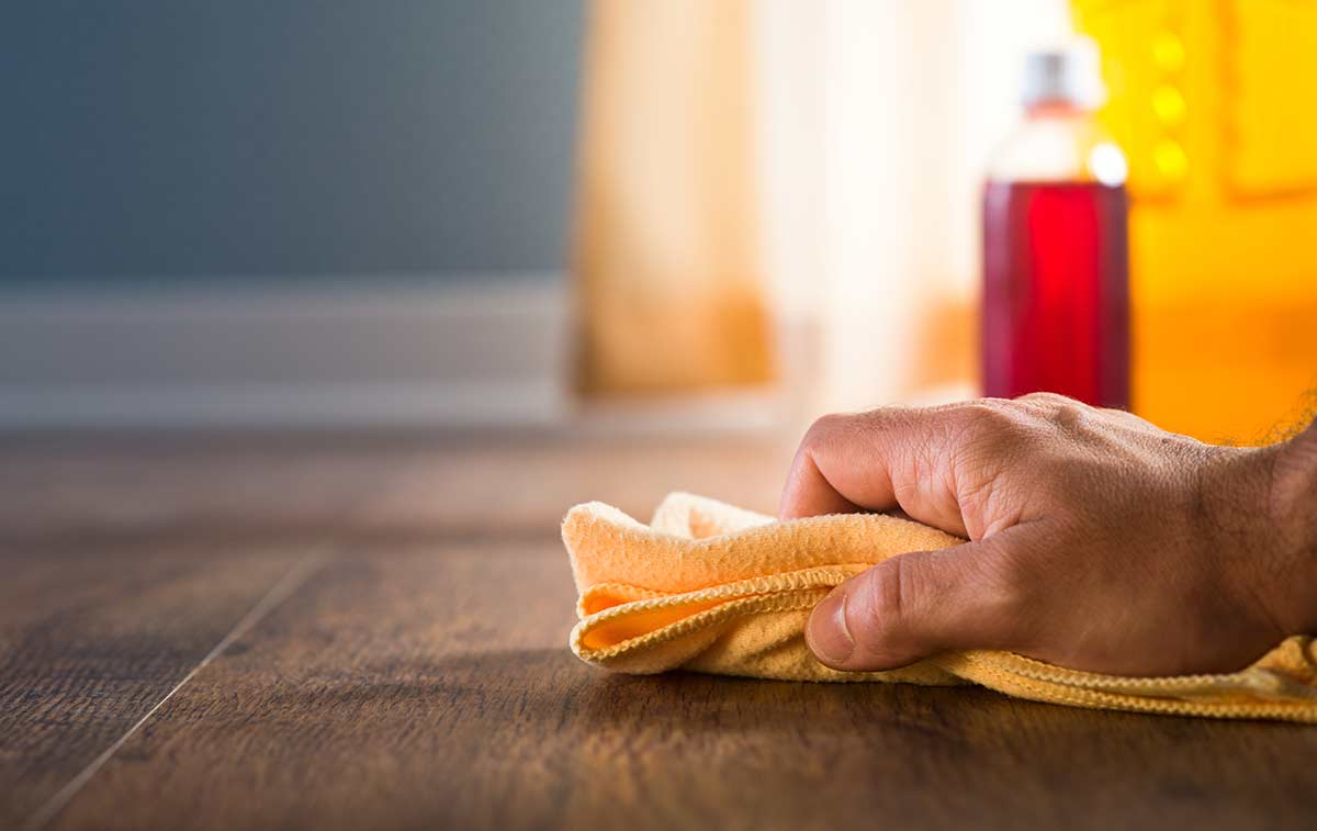 cigarette odor can get trapped in hardwood flooring nooks 