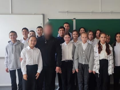 В Ишимбайском районе школьники встретились бойцом СВО