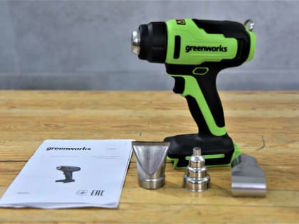 Аккумуляторный строительный фен Greenworks G24HG обзор и тест
