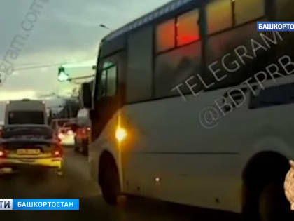 В Уфе водителя автобуса, нарушившего ПДД, привлекли к административной ответственности