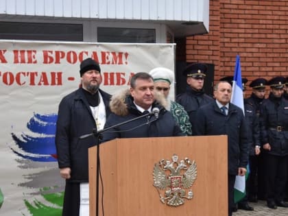 Проводы мобилизованных в места боевого слаживания