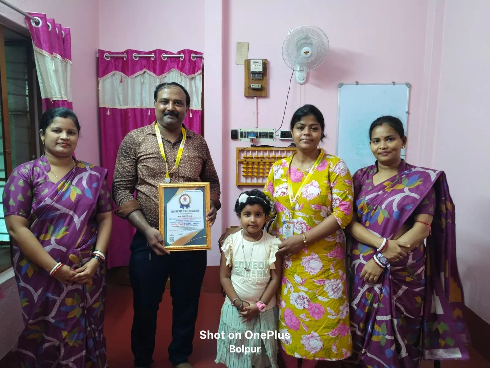 Orphosys abacus students receiving awards