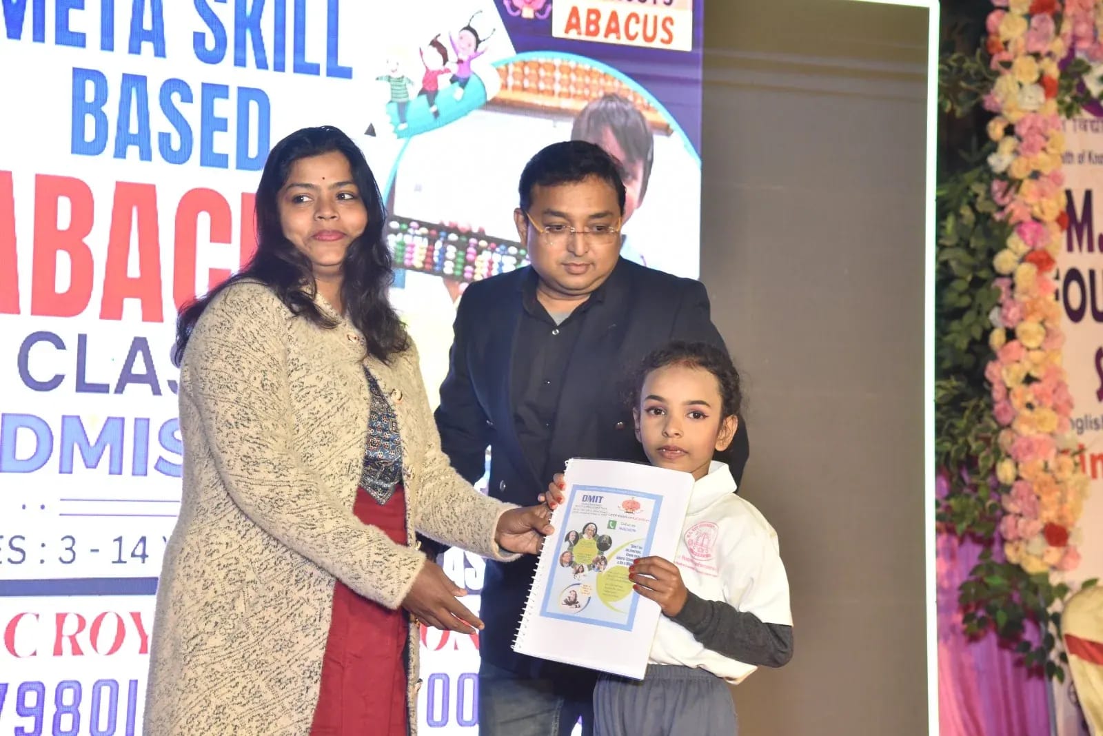 Orphosys students receiving awards