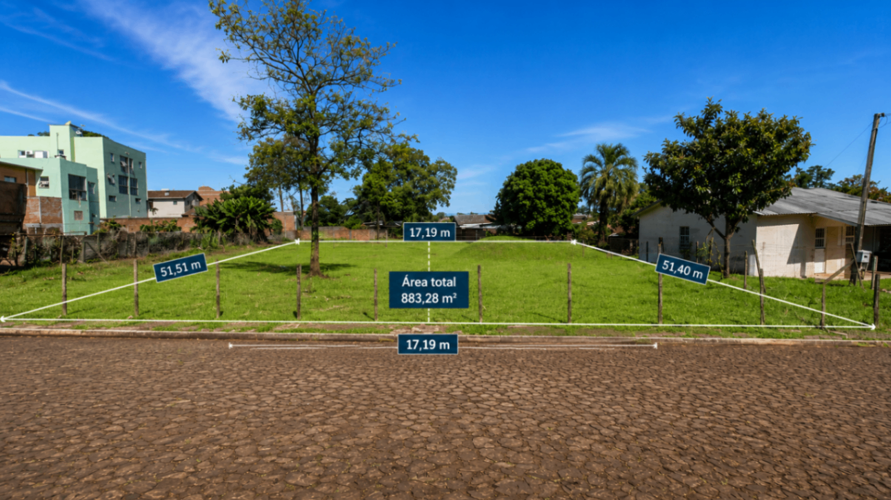 terreno em Glória, Três de Maio, RS - 🔖 À VENDA | TERRENO AMPLO NO BAIRRO GLÓRIA EM TRÊS DE MAIO