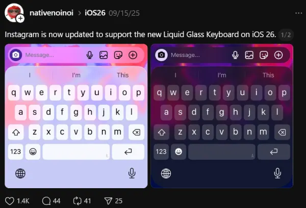 Instagram’s Liquid Glass Update Brings iOS 26 Vibes
