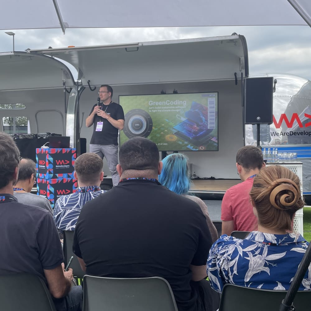 Tim on Airstream Stage