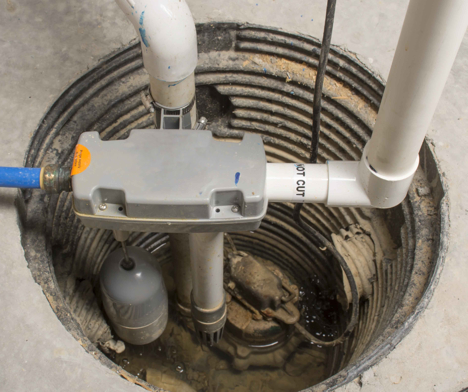 Sump Pump in a basement