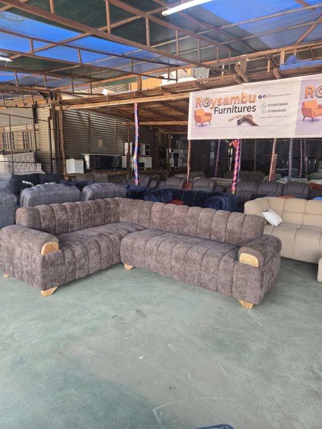 Channel-Tufted L-Shape Sectional Sofa