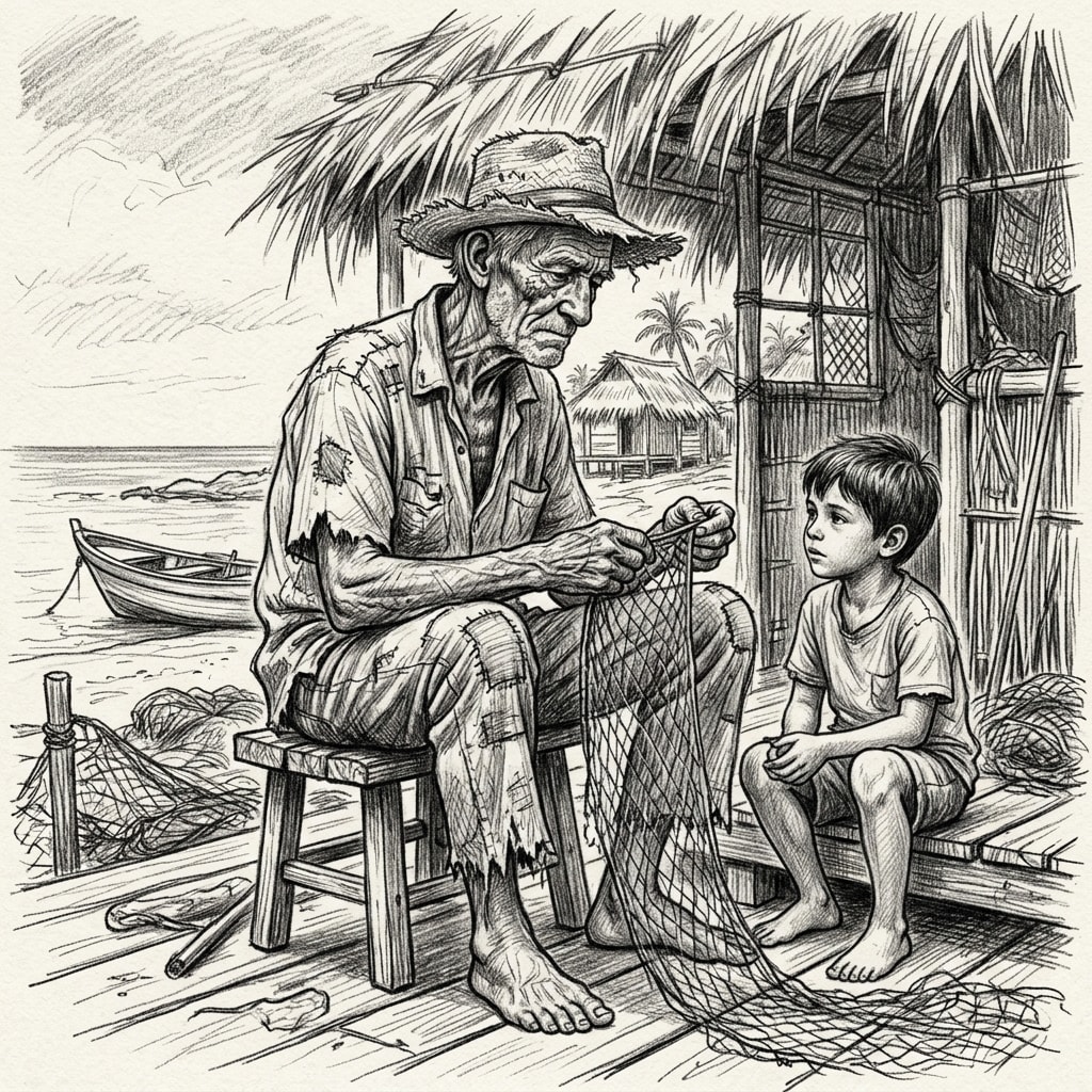 노인과 바다 줄거리 1화: 84일의 불운, 노인과 소년