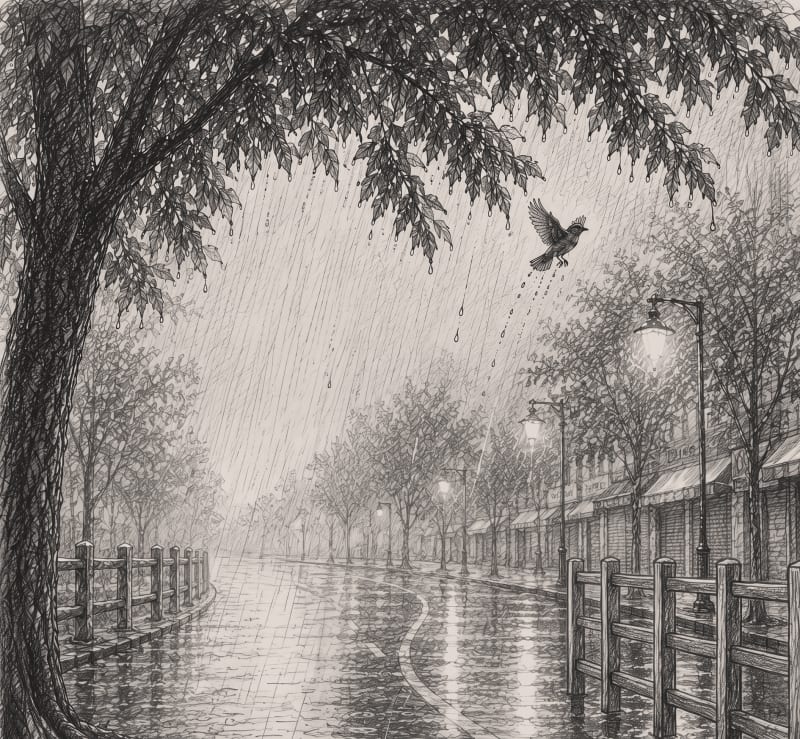 Running in the rain