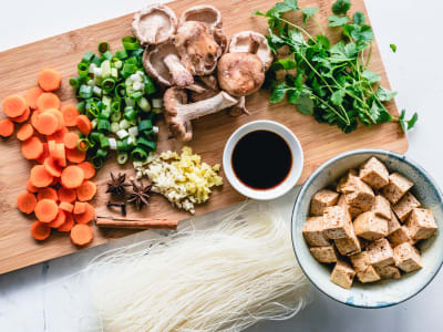 stir fried tofu and vegetables