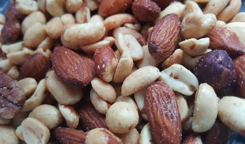 peanuts and almonds