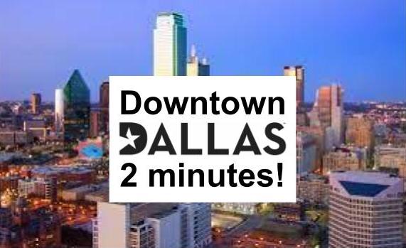 Downtown Dallas skyline view