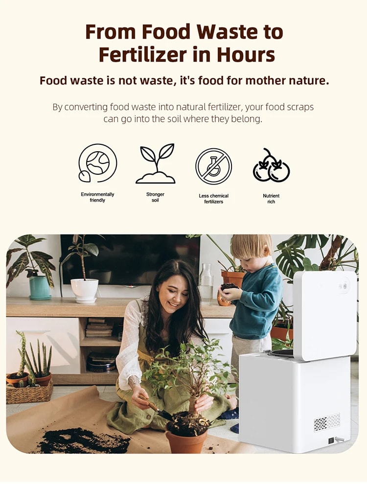 Compostiera Elettrica Smart per Rifiuti Alimentari – LuxFond 3.3L - Immagine 8