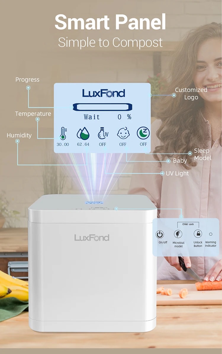 Compostiera Elettrica Smart per Rifiuti Alimentari – LuxFond 3.3L - Immagine 9