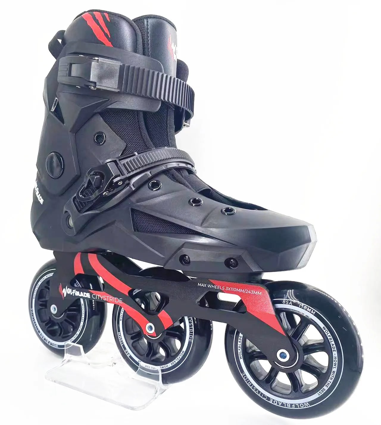 Pattini in linea professionali YSMLE Citystride – 3 ruote 110mm con telaio CNC