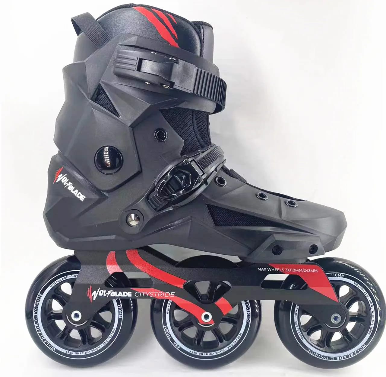 Pattini in linea professionali YSMLE Citystride – 3 ruote 110mm con telaio CNC - Immagine 3