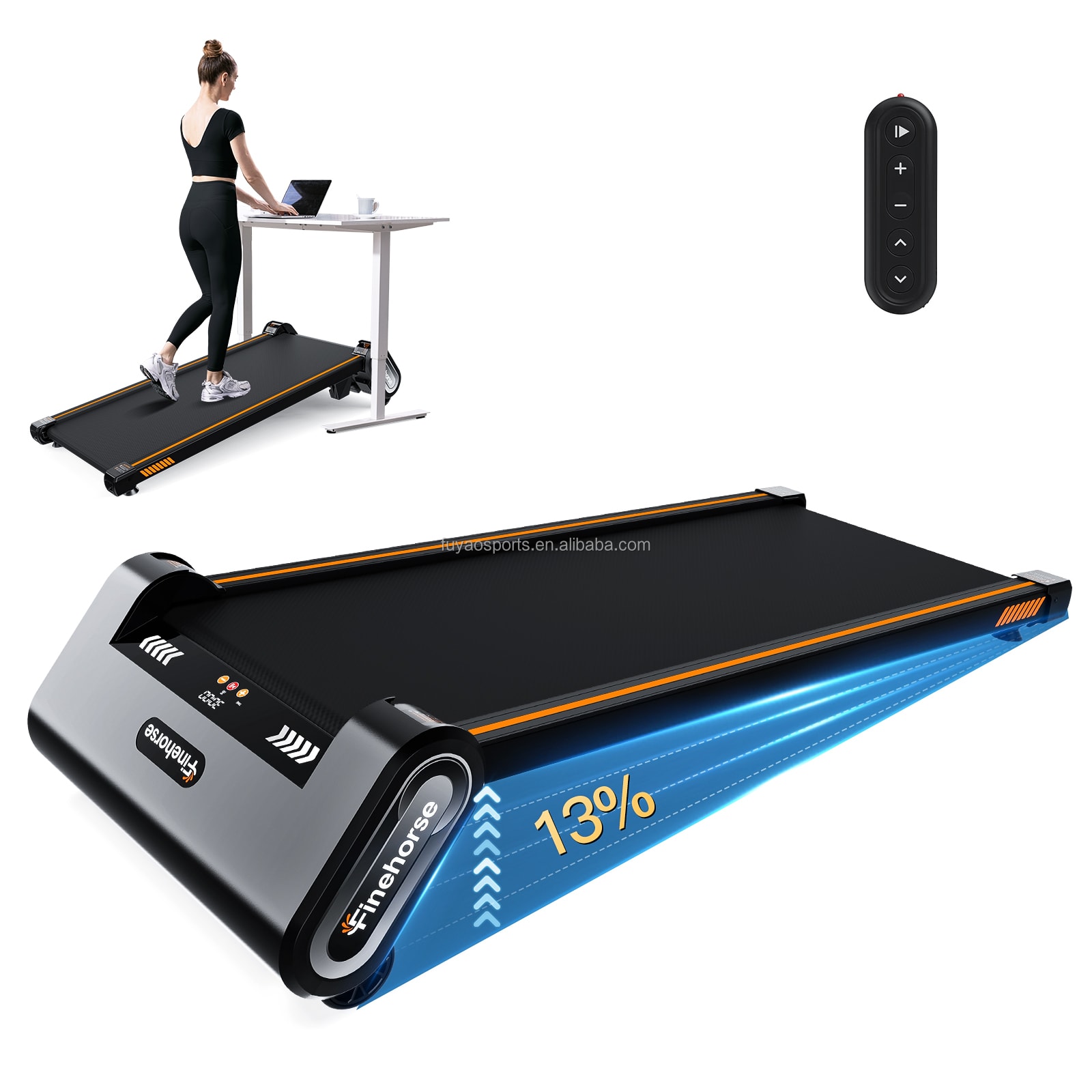 Tapis Roulant Pieghevole con Inclinazione Automatica 13%