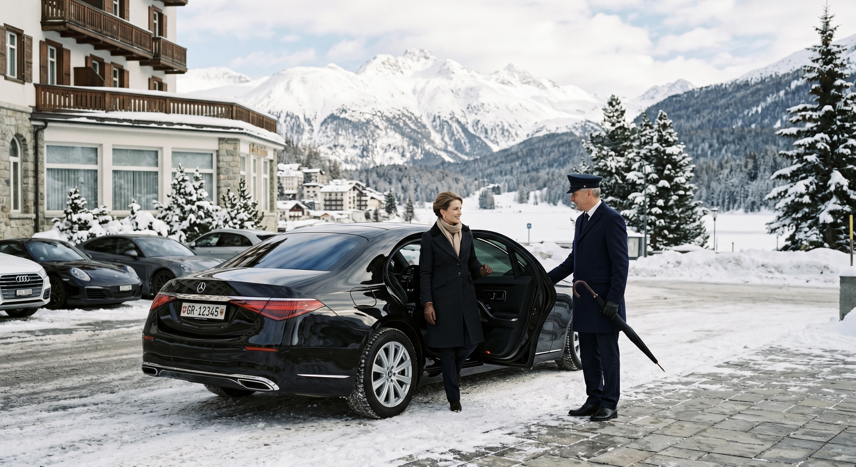 St. Moritz Privater Chauffeur Transfer: Erstklassige Alpenreisen im Winter