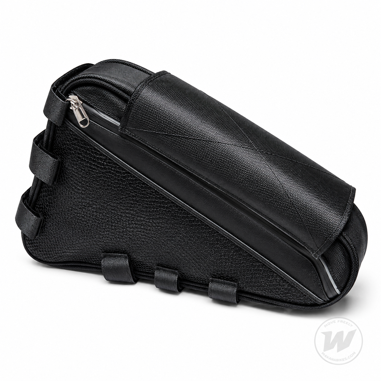 Bolsa triangular negra para batería de bicicleta eléctrica, Tamaño-L.