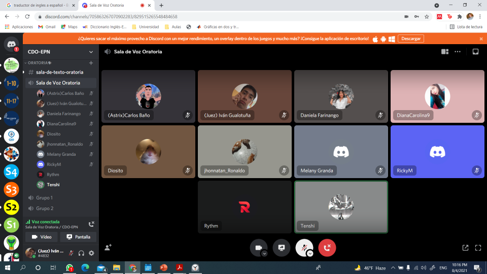 Copa Express de Debate 8 – ESPOL (online)