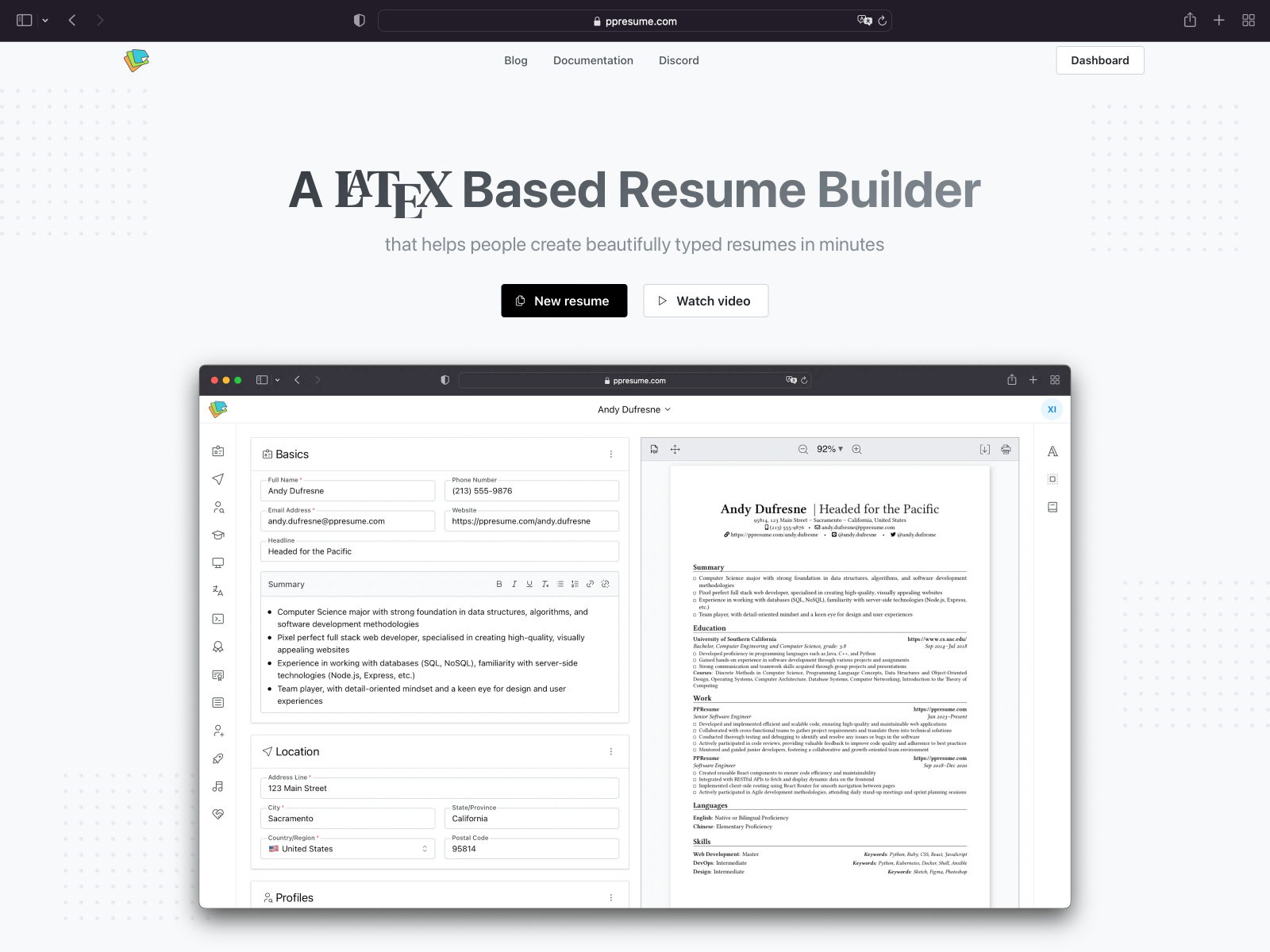 PPResume screenshot