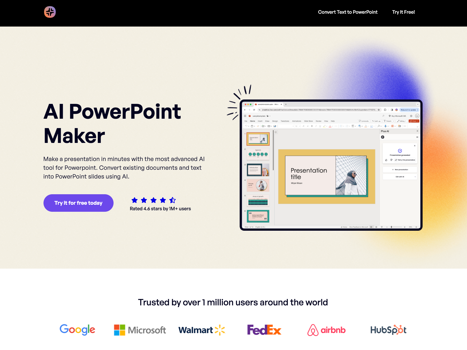 AI PowerPoint Maker screenshot