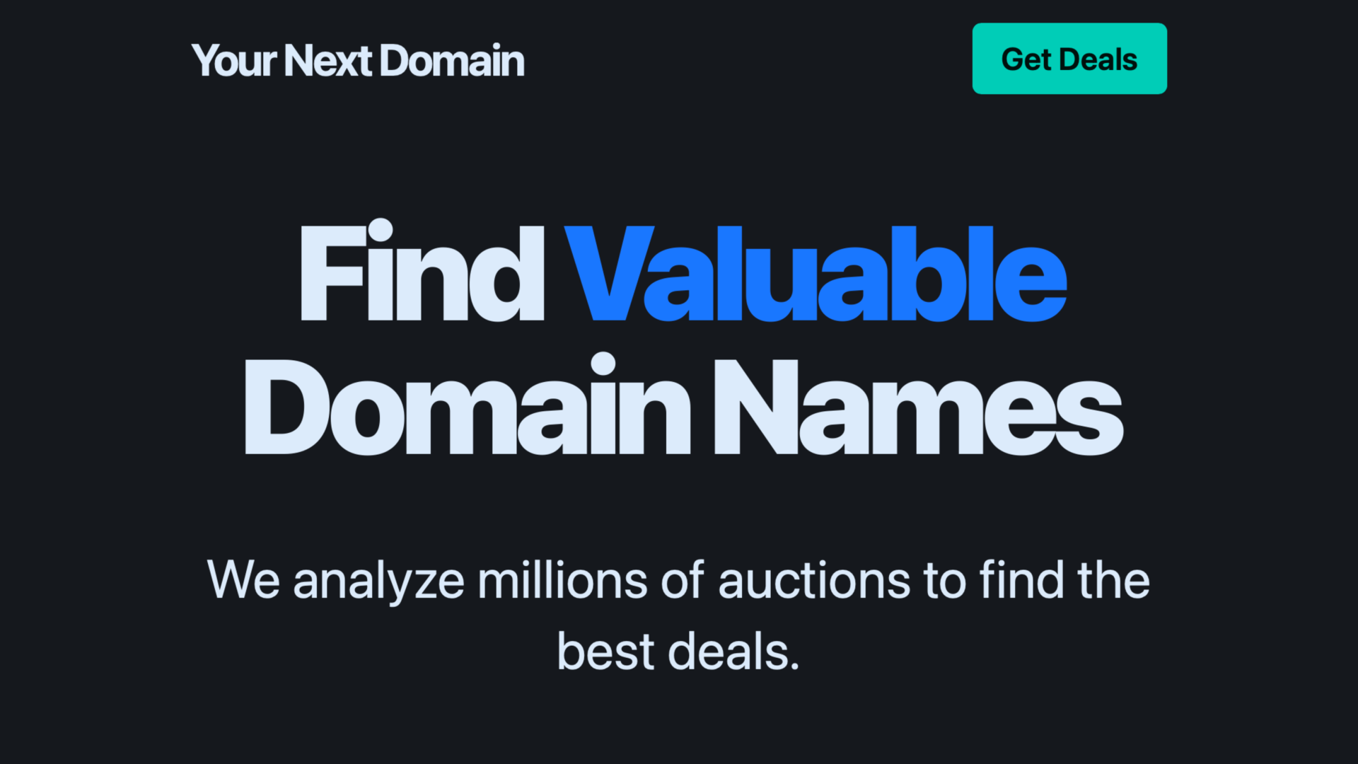 Your Next Domain screenshot