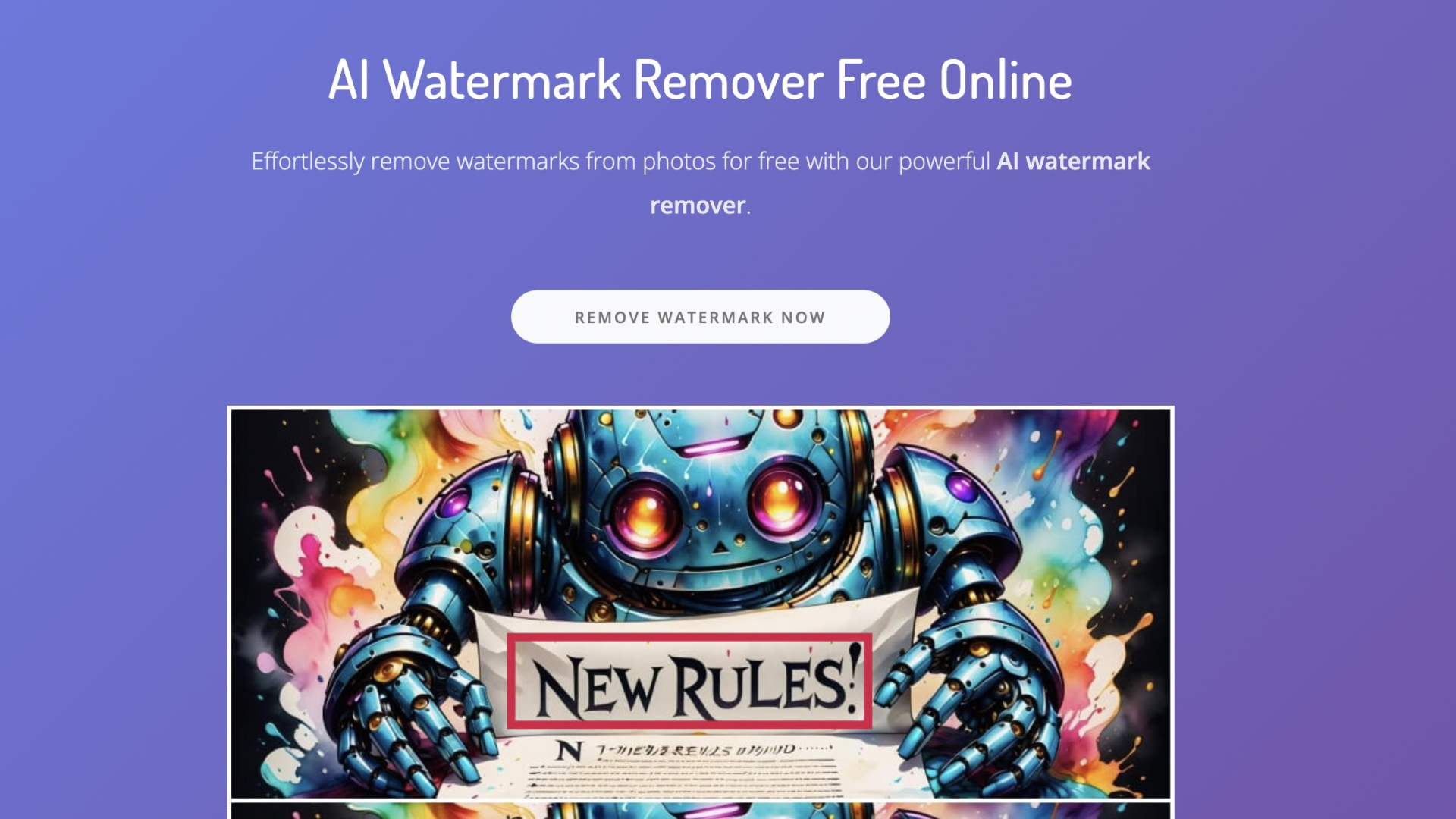 AI Watermark Remover screenshot