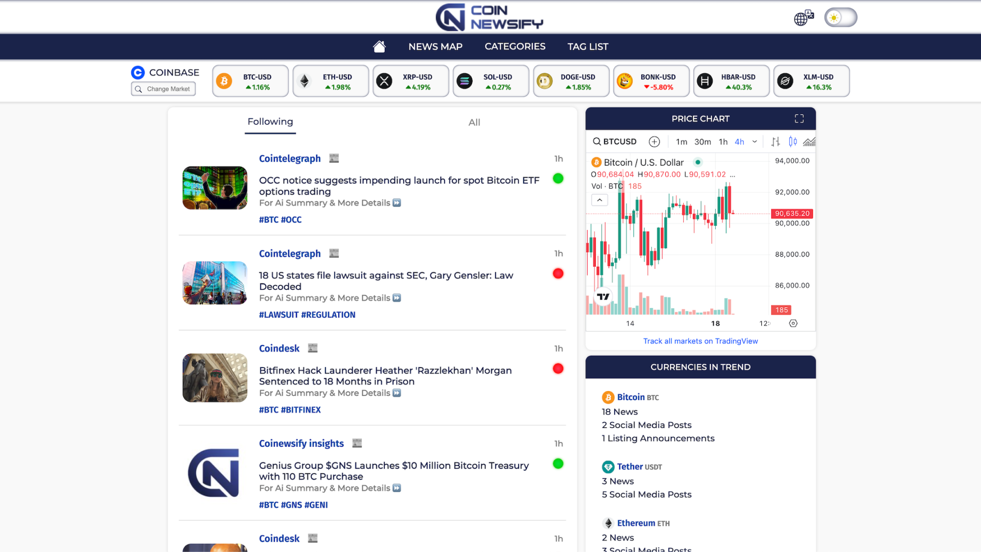 Coin Newsify screenshot