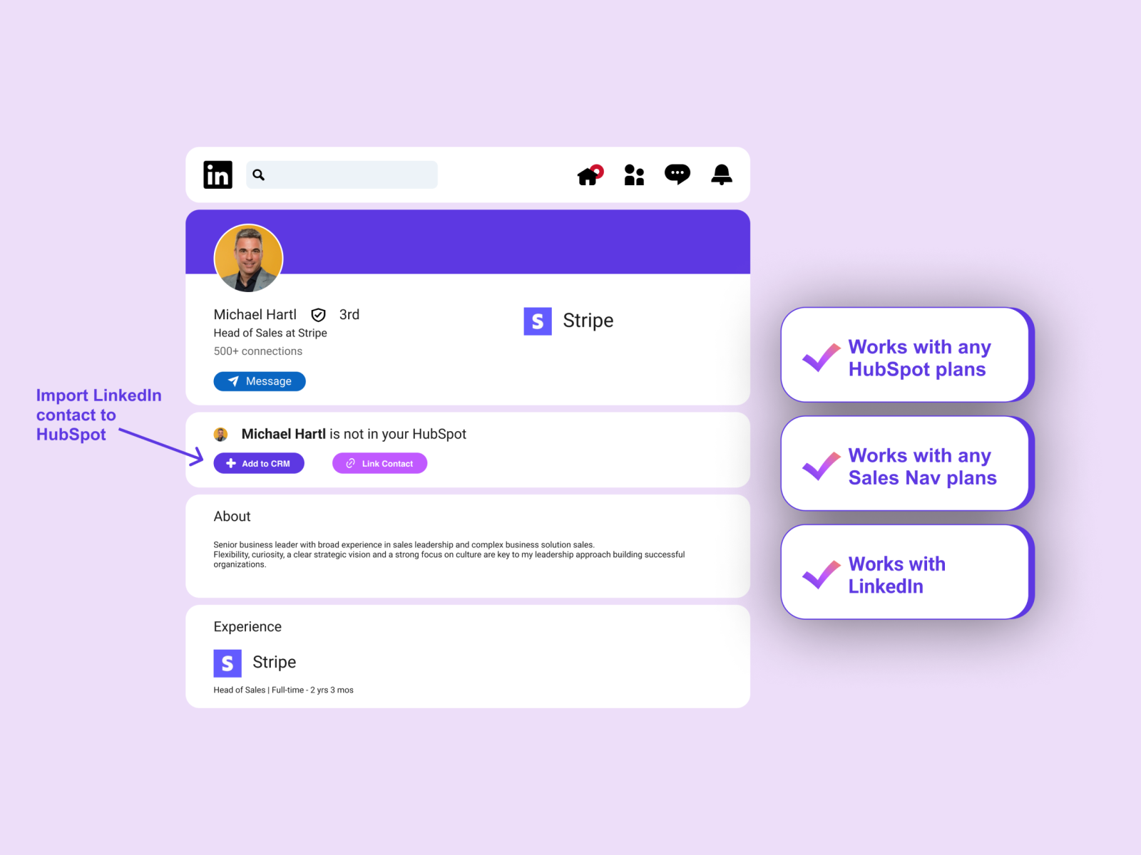 Hublead screenshot