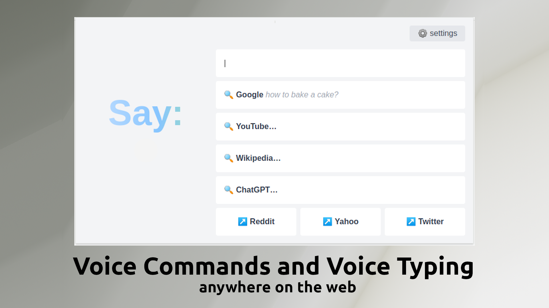 Voice Command screenshot