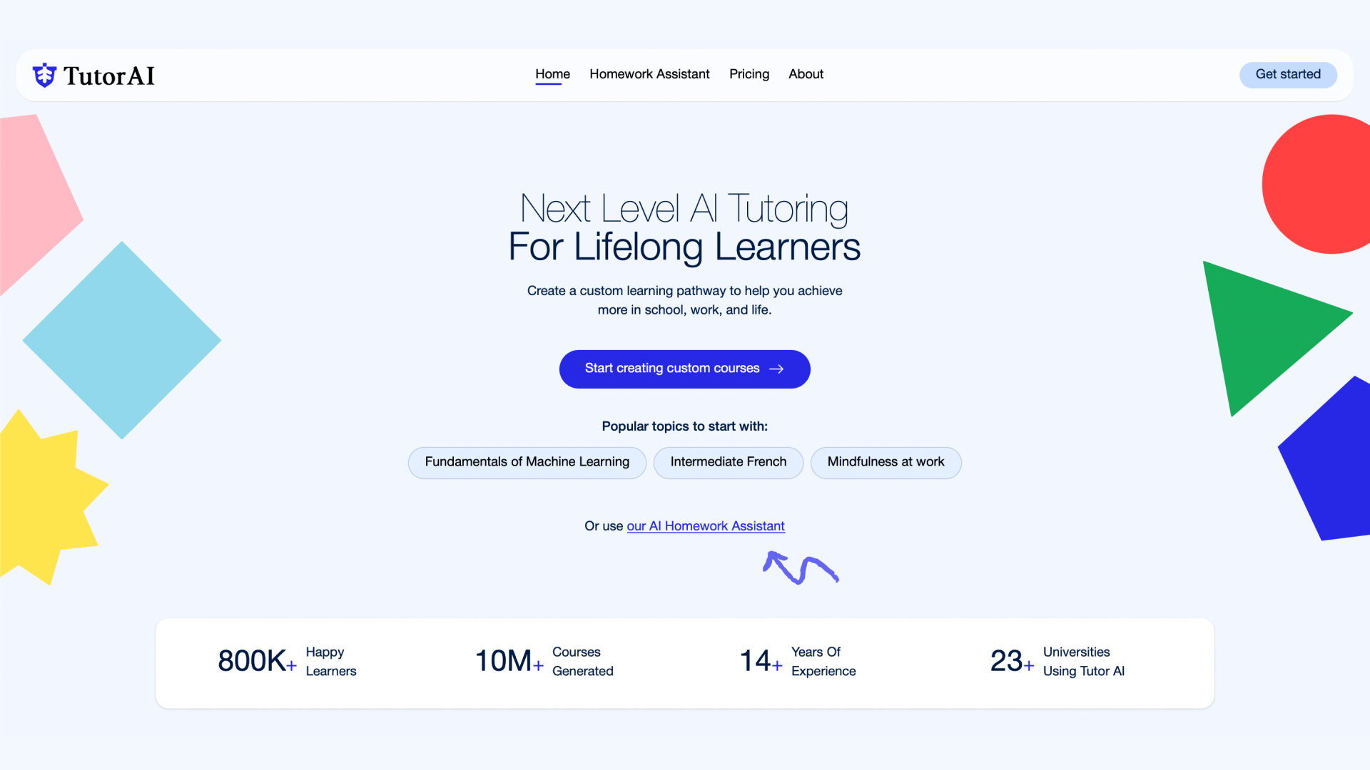 AI Tutor screenshot