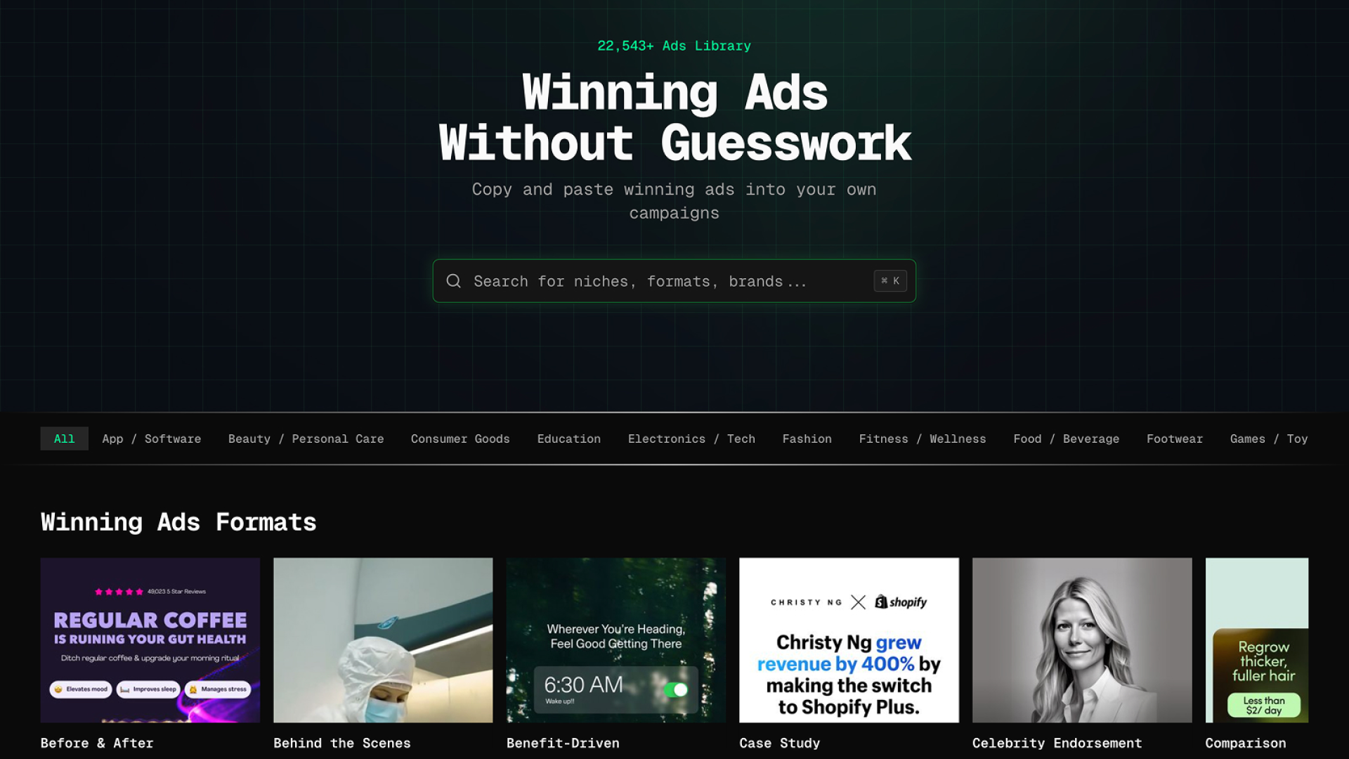 Ad Swipe File screenshot