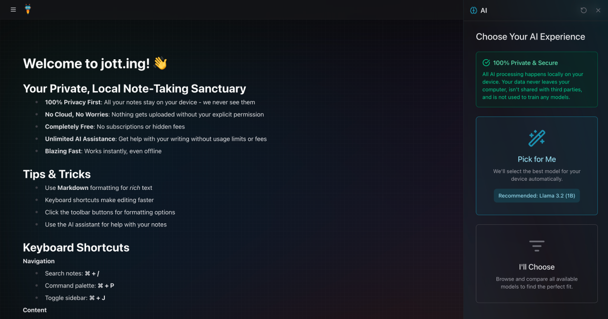jott.ing screenshot