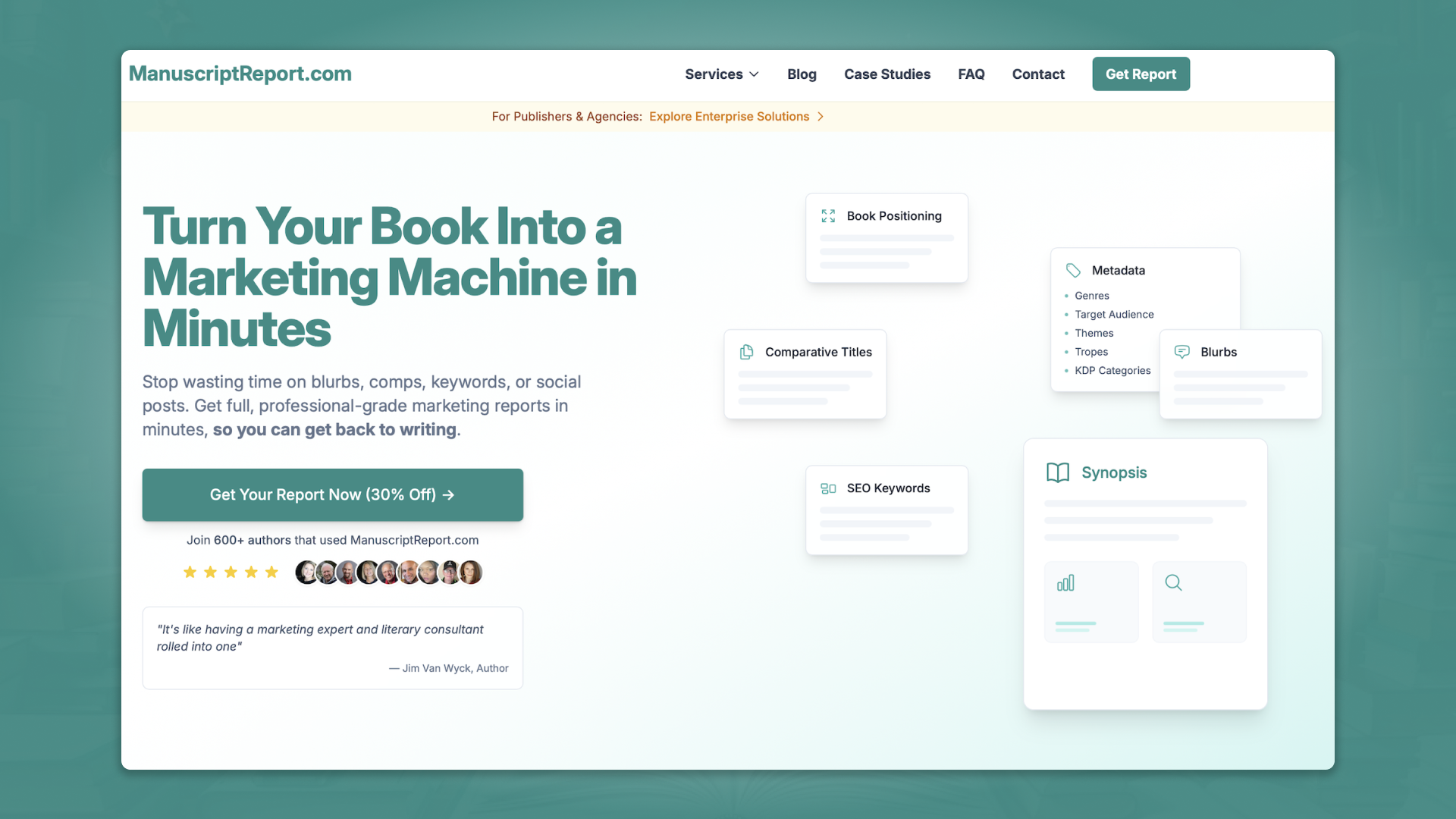 ManuscriptReport screenshot