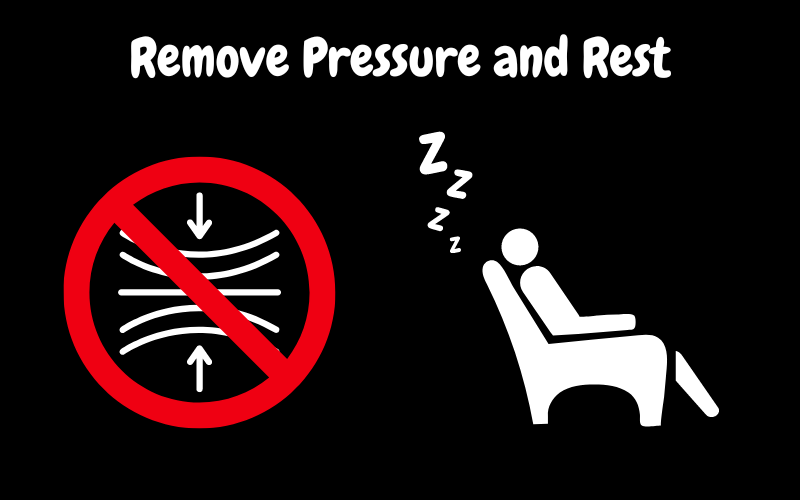 Remove pressure and rest