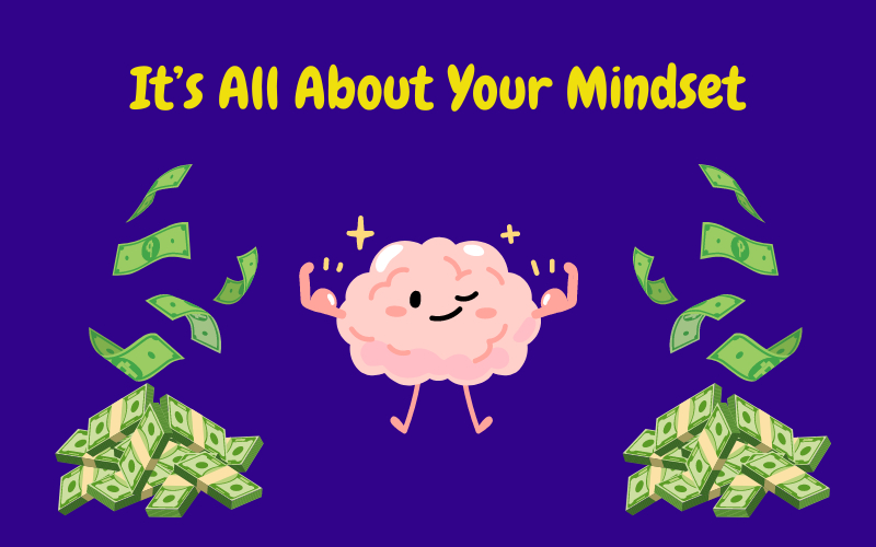 Brain guy with money raining down