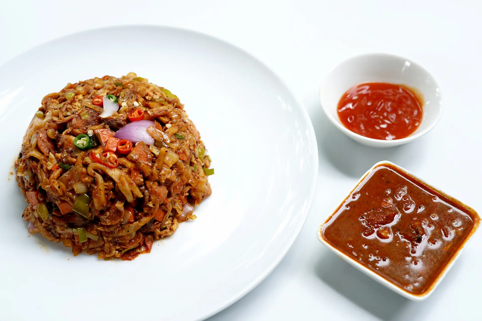 Sri lankan Kottu Roti with sauce and curry CeylonExplora