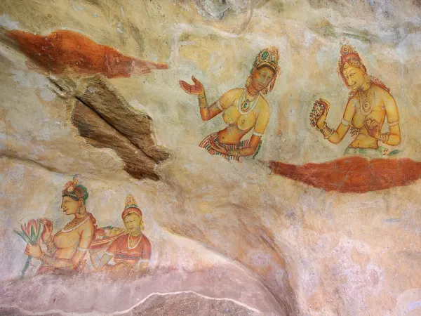 Sigiriya Frescoes & Mirror Wall