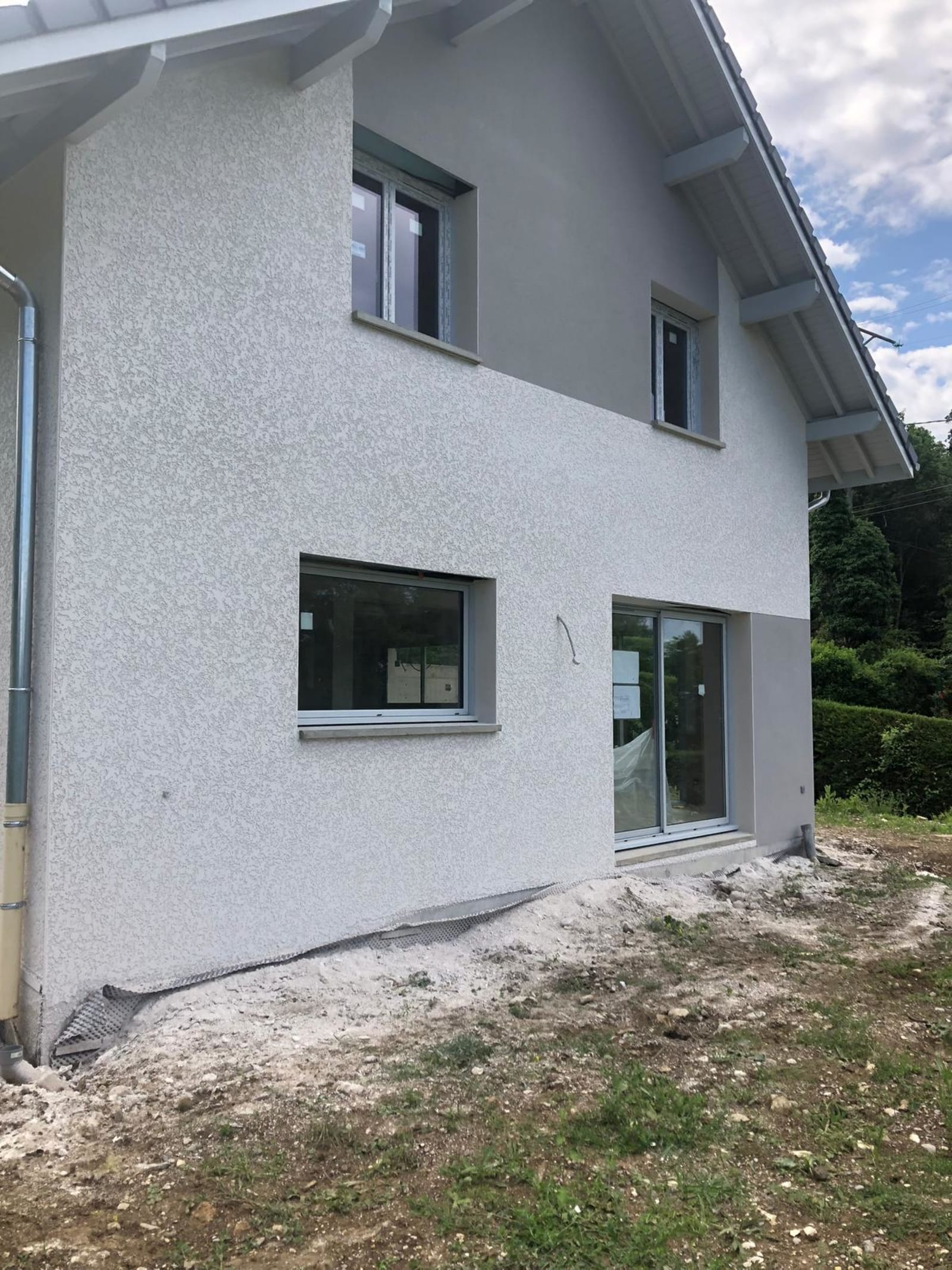 Finition enduite sur façade