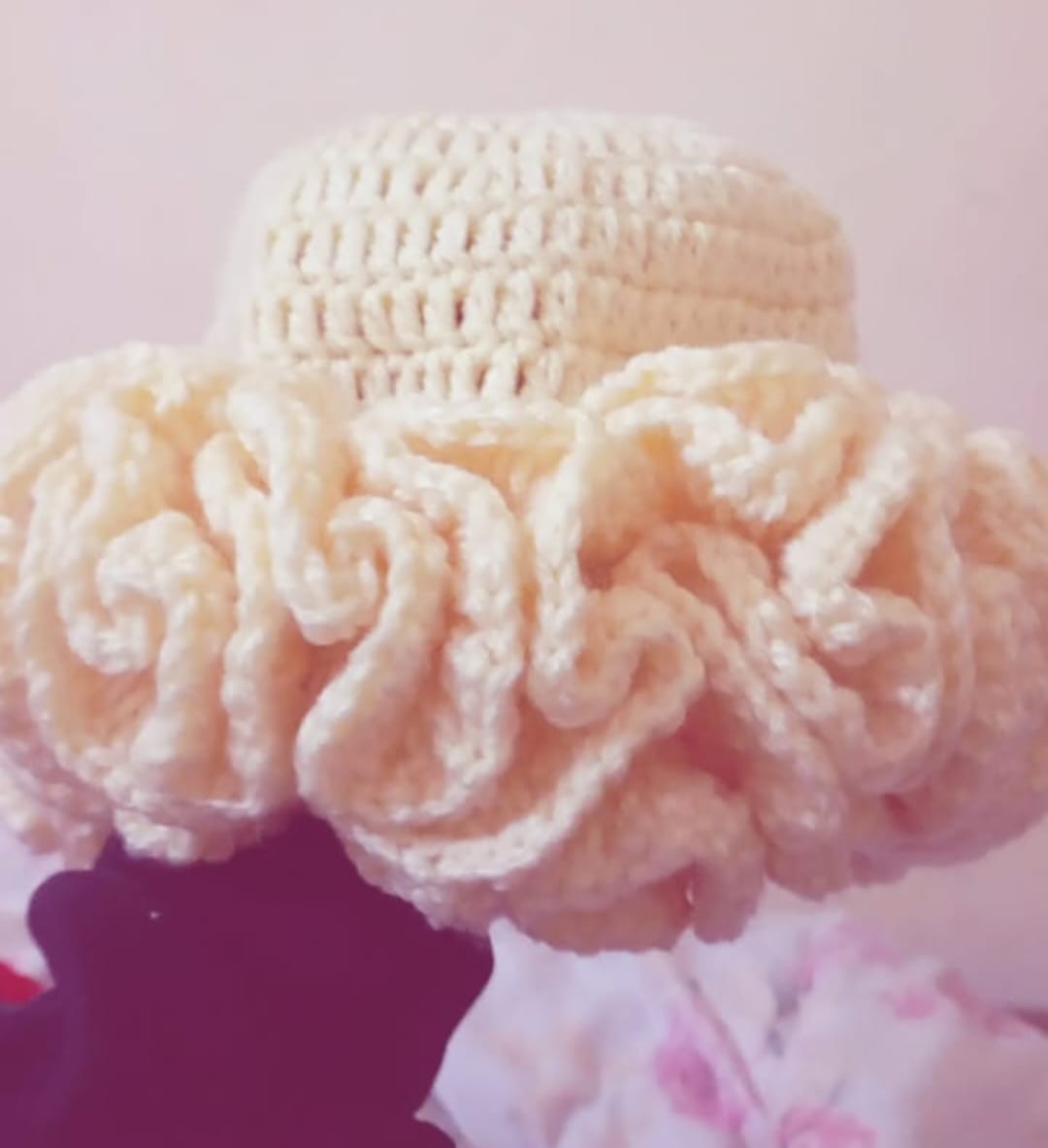 Cute Ruffled Crochet Baby Hat – Soft & Warm | Custom Colors & Styles