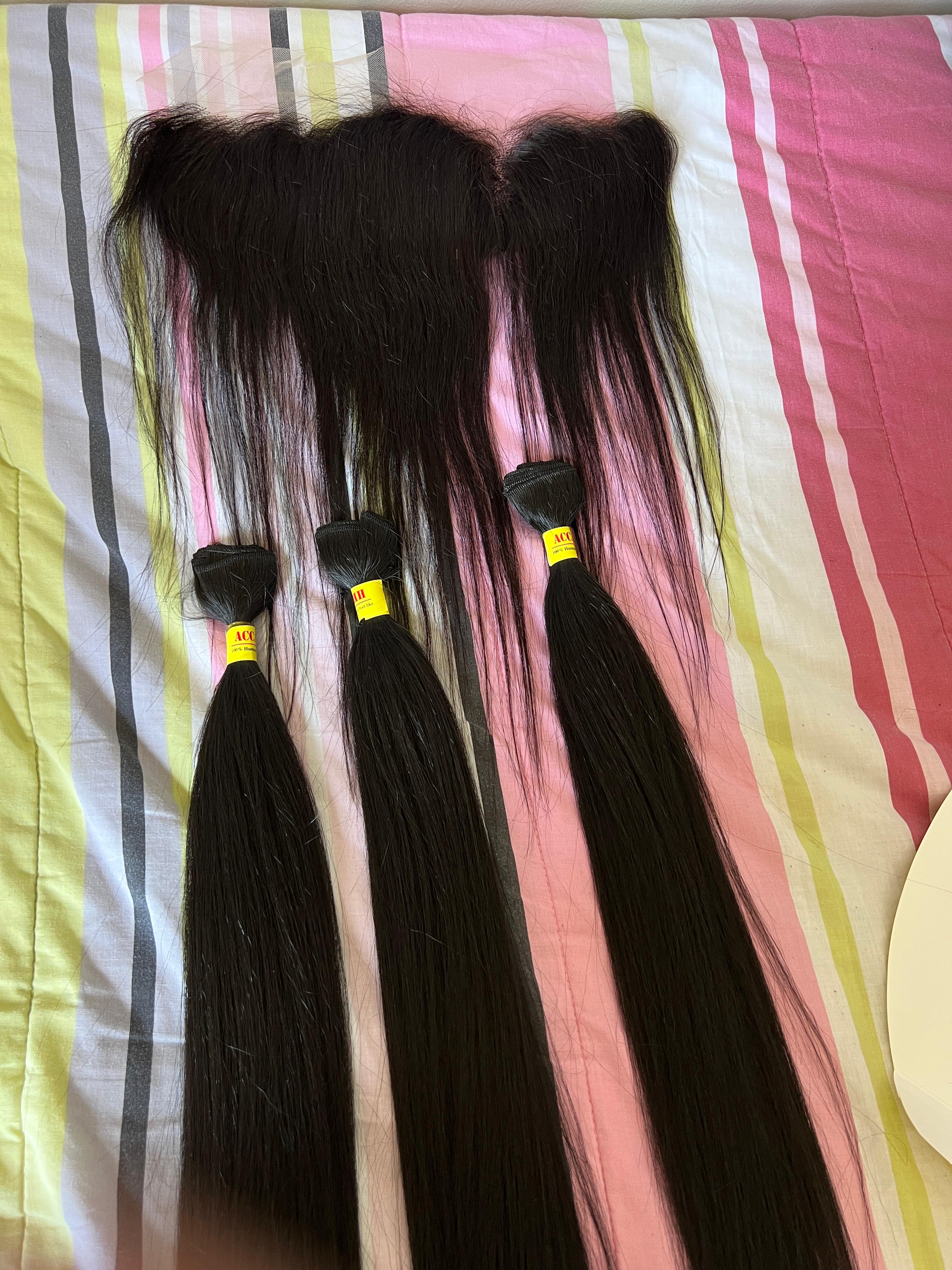 Frontal ponytail combo