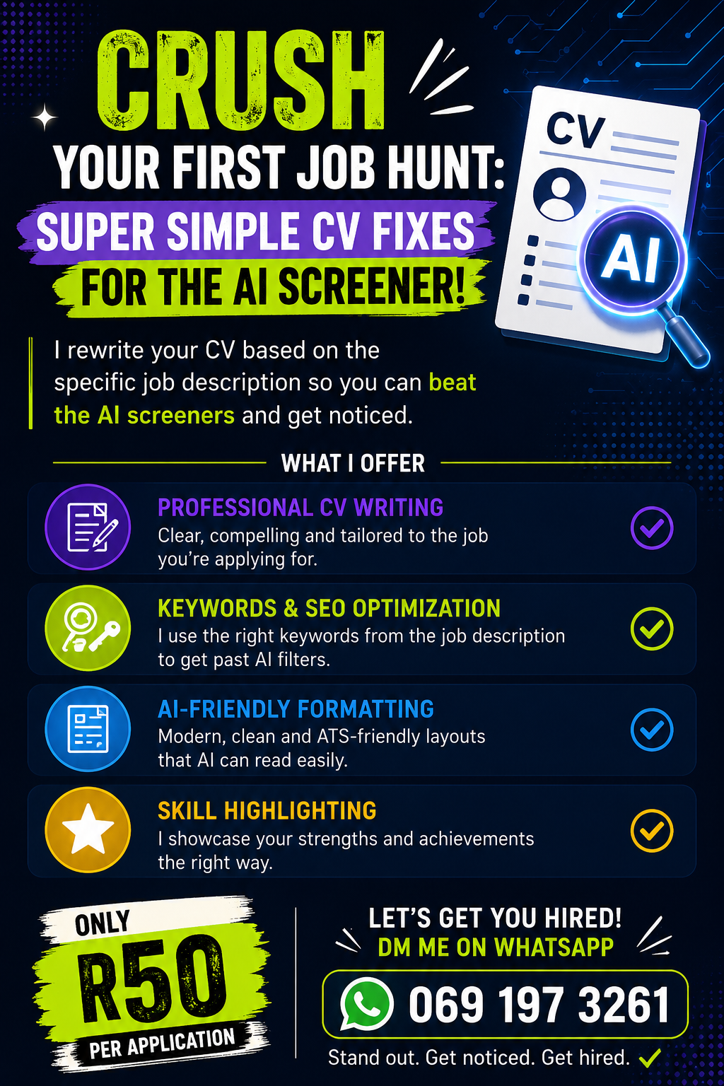 Crush Your First Job Hunt – CV Fixes for the AI Screener!